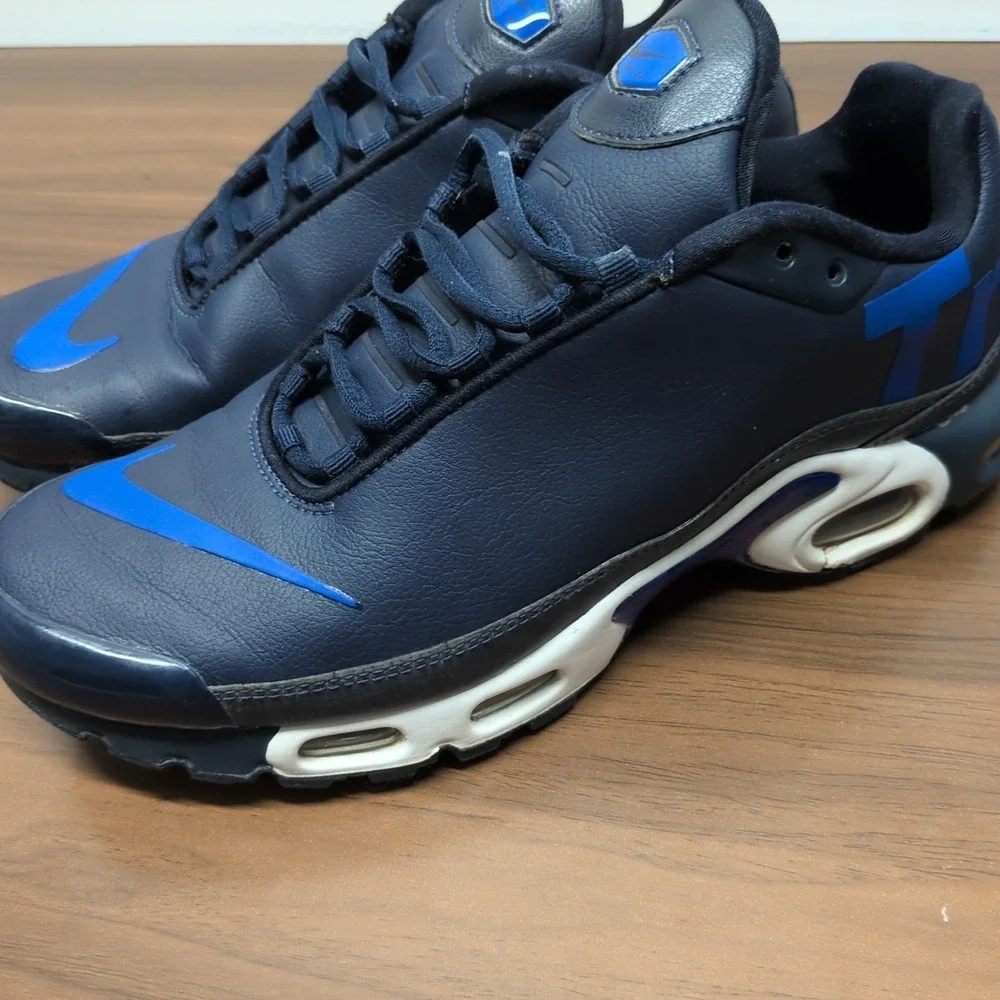 Nike Air Max Plus TN SE Obsidian Blue Leather Shoes Men‎ Size 9.5 AQ1088-400